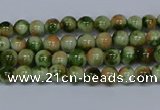 CMJ673 15.5 inches 4mm round rainbow jade beads wholesale