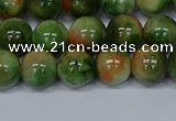 CMJ676 15.5 inches 10mm round rainbow jade beads wholesale