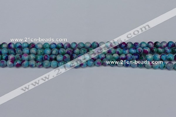 CMJ688 15.5 inches 6mm round rainbow jade beads wholesale