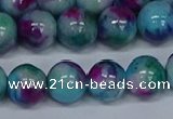 CMJ691 15.5 inches 12mm round rainbow jade beads wholesale