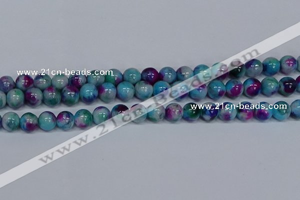 CMJ691 15.5 inches 12mm round rainbow jade beads wholesale