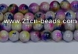 CMJ709 15.5 inches 6mm round rainbow jade beads wholesale