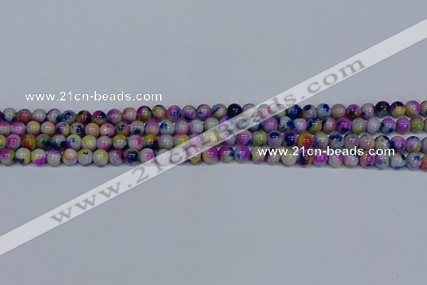 CMJ709 15.5 inches 6mm round rainbow jade beads wholesale