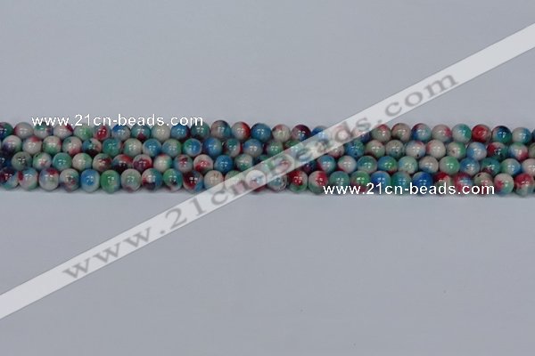 CMJ730 15.5 inches 6mm round rainbow jade beads wholesale