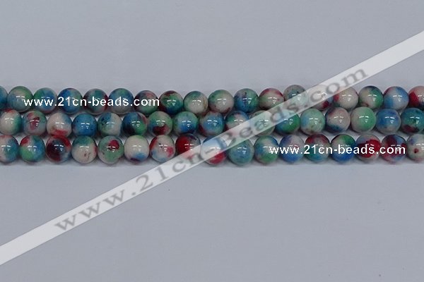 CMJ733 15.5 inches 12mm round rainbow jade beads wholesale