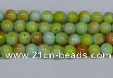 CMJ736 15.5 inches 4mm round rainbow jade beads wholesale