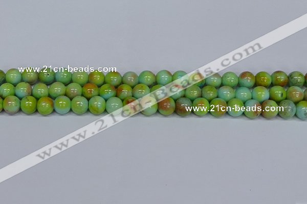 CMJ739 15.5 inches 10mm round rainbow jade beads wholesale