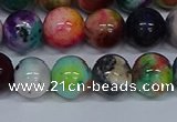 CMJ754 15.5 inches 12mm round rainbow jade beads wholesale