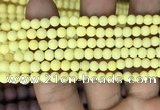 CMJ805 15.5 inches 4mm round matte Mashan jade beads wholesale