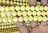 CMJ808 15.5 inches 10mm round matte Mashan jade beads wholesale