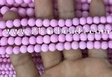 CMJ811 15.5 inches 6mm round matte Mashan jade beads wholesale