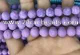 CMJ819 15.5 inches 12mm round matte Mashan jade beads wholesale