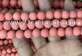 CMJ828 15.5 inches 10mm round matte Mashan jade beads wholesale