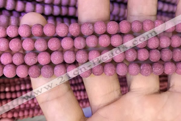 CMJ831 15.5 inches 6mm round matte Mashan jade beads wholesale