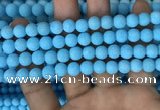 CMJ837 15.5 inches 8mm round matte Mashan jade beads wholesale