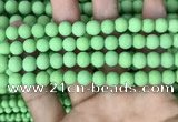 CMJ842 15.5 inches 8mm round matte Mashan jade beads wholesale