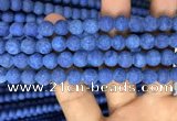 CMJ847 15.5 inches 8mm round matte Mashan jade beads wholesale