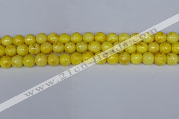 CMJ907 15.5 inches 8mm round Mashan jade beads wholesale