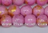 CMJ917 15.5 inches 8mm round Mashan jade beads wholesale