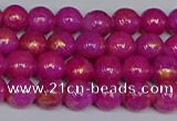 CMJ925 15.5 inches 4mm round Mashan jade beads wholesale