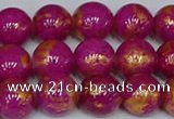 CMJ927 15.5 inches 8mm round Mashan jade beads wholesale