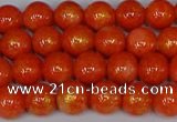 CMJ930 15.5 inches 4mm round Mashan jade beads wholesale