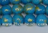 CMJ952 15.5 inches 8mm round Mashan jade beads wholesale