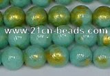 CMJ971 15.5 inches 6mm round Mashan jade beads wholesale