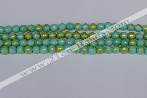 CMJ971 15.5 inches 6mm round Mashan jade beads wholesale