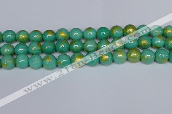 CMJ974 15.5 inches 12mm round Mashan jade beads wholesale