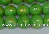 CMJ977 15.5 inches 8mm round Mashan jade beads wholesale