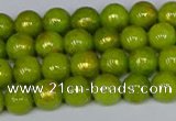 CMJ985 15.5 inches 4mm round Mashan jade beads wholesale