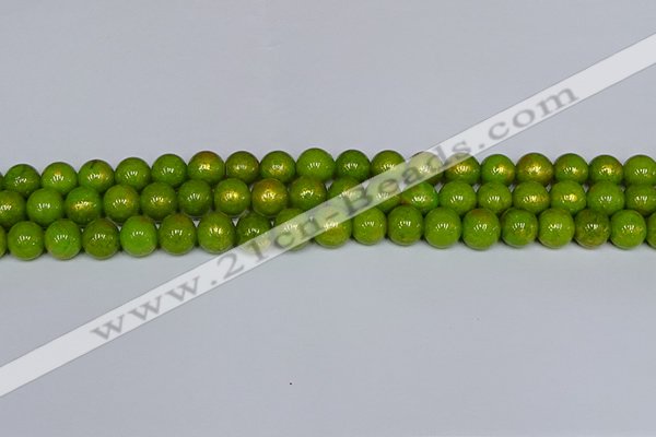 CMJ986 15.5 inches 6mm round Mashan jade beads wholesale