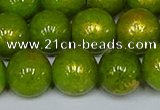 CMJ988 15.5 inches 10mm round Mashan jade beads wholesale