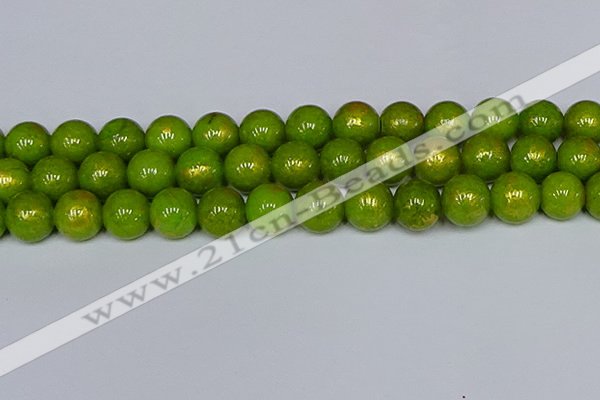 CMJ989 15.5 inches 12mm round Mashan jade beads wholesale