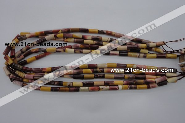 CMK104 15.5 inches 6*11mm tube mookaite beads wholesale