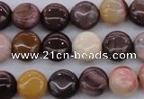 CMK135 15.5 inches 8mm flat round mookaite beads wholesale