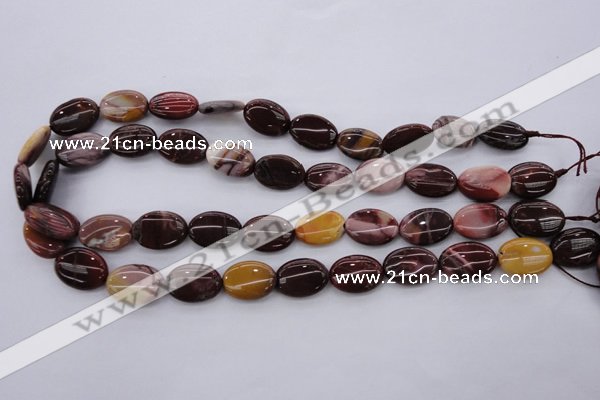 CMK141 15.5 inches 13*18mm oval mookaite beads wholesale