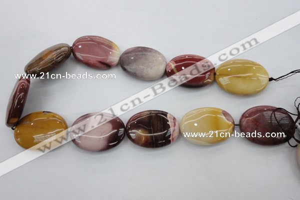 CMK144 15.5 inches 25*35mm oval mookaite beads wholesale