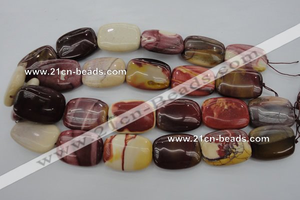 CMK148 15.5 inches 22*30mm rectangle mookaite beads wholesale