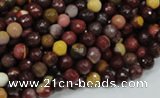 CMK15 15.5 inches 4mm faceted round mookaite beads wholesale