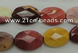 CMK155 15.5 inches 13*18mm faceted oval mookaite beads wholesale