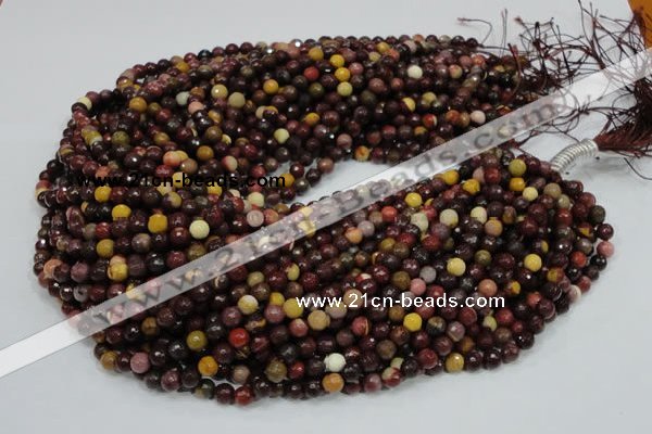 CMK16 15.5 inches 6mm faceted round mookaite beads wholesale