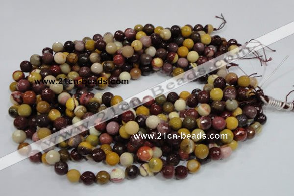 CMK17 15.5 inches 10mm faceted round mookaite beads wholesale