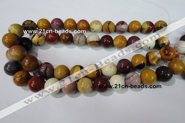 CMK207 15.5 inches 16mm round mookaite gemstone beads wholesale