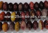 CMK221 15.5 inches 6*10mm rondelle mookaite gemstone beads