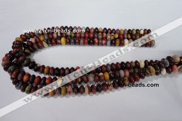 CMK221 15.5 inches 6*10mm rondelle mookaite gemstone beads