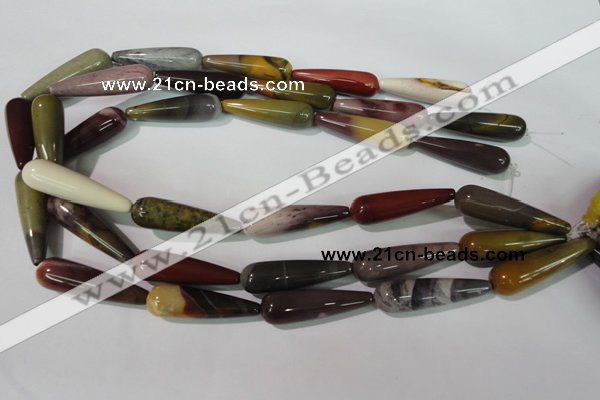 CMK227 15.5 inches 10*35mm teardrop mookaite gemstone beads