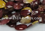 CMK25 15.5 inches 15*20mm faceted oval mookaite beads wholesale