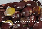 CMK26 15.5 inches 18*25mm faceted oval mookaite beads wholesale